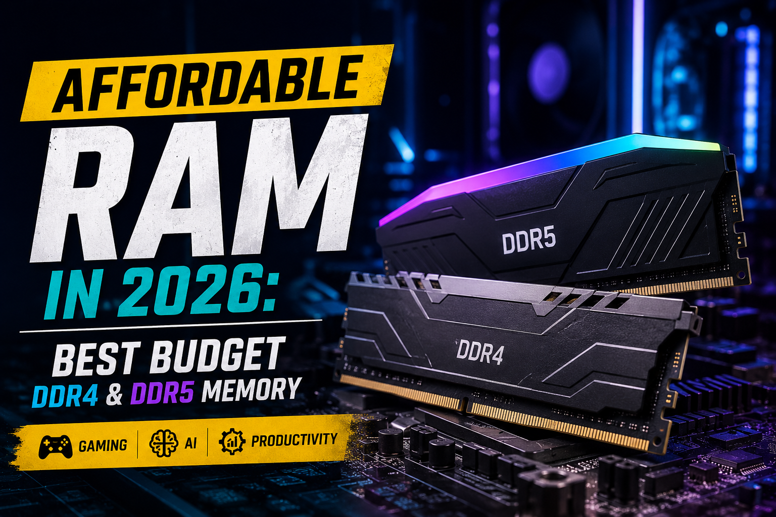 Affordable RAM in 2026: Best Budget DDR4 & DDR5 Memory for Gaming, AI and Productivity